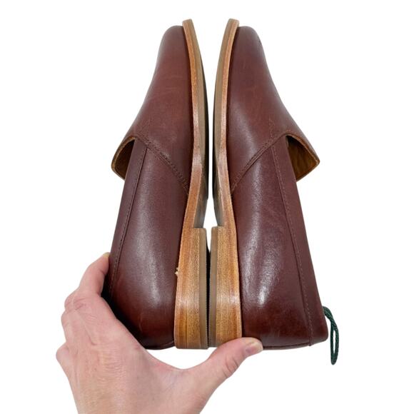 Patina Brown Leather Loafers Women's Size 8.5 EUC Slip On Handmade in Mexico - Picture 4 of 9